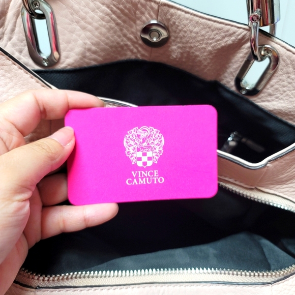 Vince Camuto Elva Almond Light Pink Satchel - Picture 8 of 14